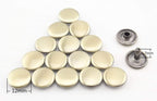 Double Flat Rivet Solid Brass Double Cap, Purse Rivet Studs for Leather Bag Making Clothing Shoes Anti Bronze