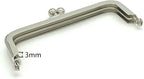 Rectangle Glue-In Kiss-Lock Purse Frame, 4" x 1 5/8" (10 x 4 cm)