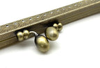 Rectangle Olive-Clasp Sew-In Kiss-Lock Purse Frame, 19 x 7.5 cm