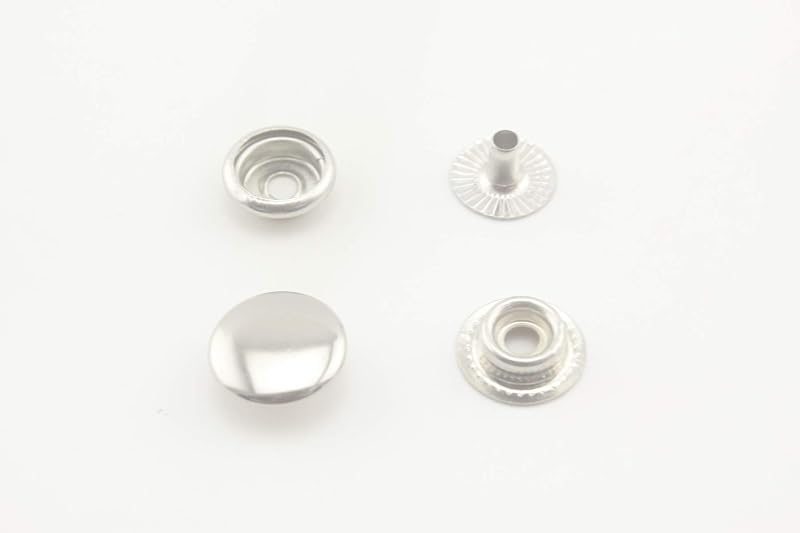 Solid Brass snap Fastener Buttons Washable Press Stud for Sewing Leather Craft Clothing - Sew-On Snap Button