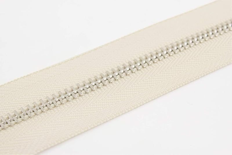 #5 Coil Zipper Solid Brass Teeth Two-Way Plough Cotton Zipper for Tailor Purse Sewing Crafter Special 1 Yards