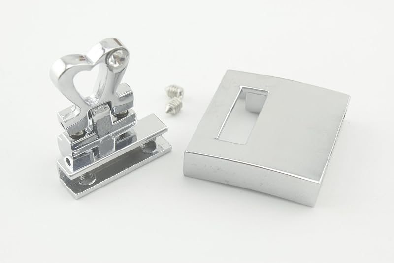 Rectangle Twist Turn Lock Clasp Purse Closure Lock Zinc alloying for Purse Bag Wallet Clutch Making Nickel