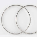 Round/Circular Ring Iron Purse Handles, a Pair (2 Pieces) per lot.