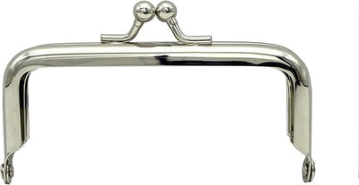 Rectangle Glue-In Kiss-Lock Purse Frame, 3 3/8" x 1 5/8" (8.5 x 4 cm)