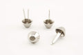 Iron Bucket Shape Purse Bag Handbag feet Bottom Stud Nail Heads Brad leathercraft Findings for Bag Making Clothing Shoes