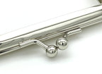 Rectangle Glue-In Kiss-Lock Purse Frame, 3 1/2" x 1 5/8" (9 x 4 cm) - 6mm Ball Clasp