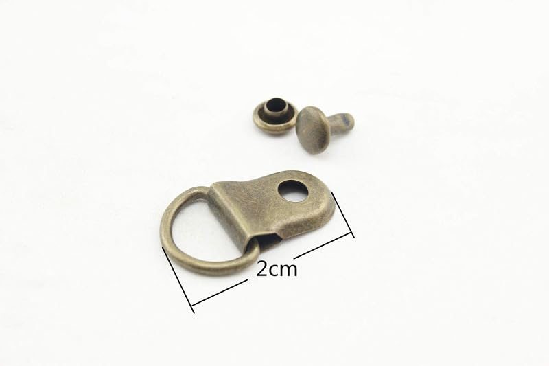 Rivet-On D-Loop Strap Anchor Clip (20mm)
