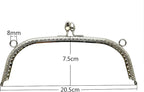 Arch Sew-In Kiss-Lock Purse Frame, 8" x 3" (20.5 x 7.5 cm)