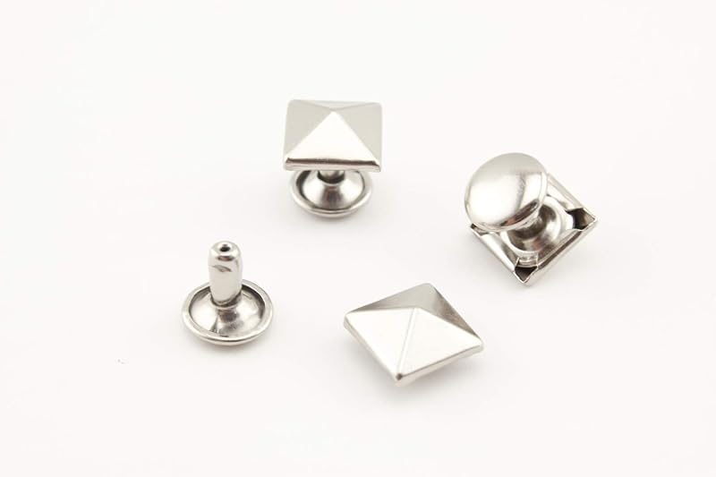 Pyramid Rivet / Double Cap, Purse Rivets Studs Spots for Leather Bag Making Clothing Shoes - Pyramid Stud Backs, Solid…