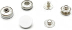Zinc Alloy Flat top Cap snap Fastener Buttons Washable Press Stud for Sewing Leather Craft Clothing 1/2" (12 mm)