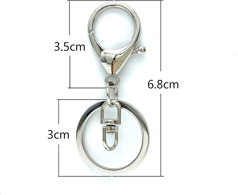 Lobster Clasp with Split Key Ring