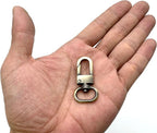 Push-Gate Swivel Clasp, Round Eye (5/8", 4cm)