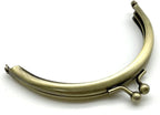 Glue-In Kiss-Lock Purse Frame, 4" x 2" (10 x 5 cm)