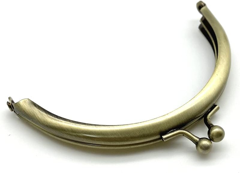 Glue-In Kiss-Lock Purse Frame, 4" x 2" (10 x 5 cm)