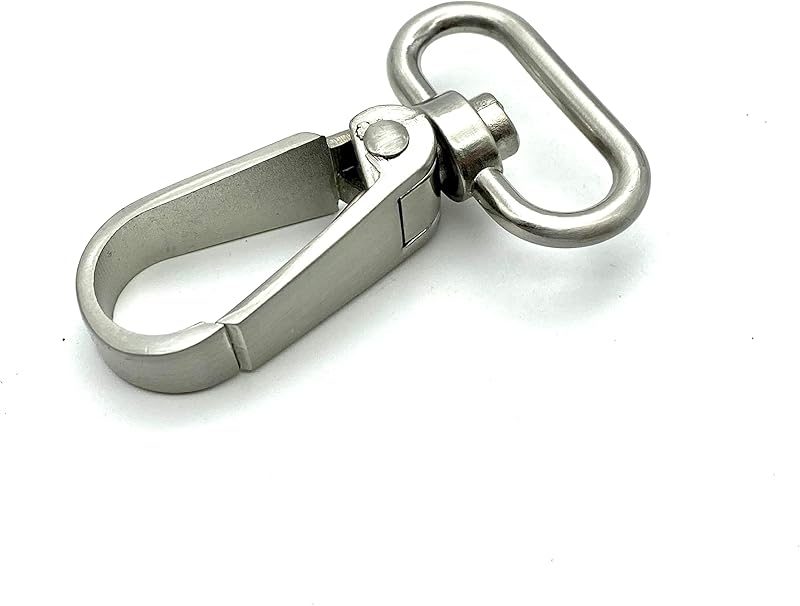 Flat-Gate Swivel Snap Hook, Oval Eye