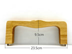 Rectangle Wood Purse Frame, 9 1/4" (23.5 cm)