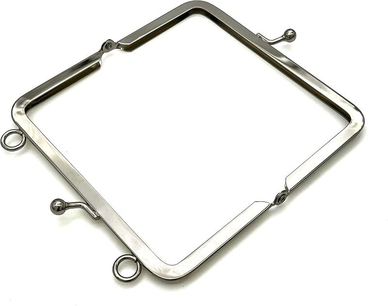 Rectangle Glue-In Kiss-Lock Purse Frame, 4 1/2" x 2 5/8" (11.5 x 6.5 cm)