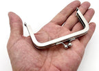 Rectangle Glue-In Kiss-Lock Purse Frame, 3 1/2" x 2" (9 x 5 cm)