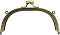Arch Sew-In Kiss-Lock Purse Frame, 6 1/8" x 2 3/4" (15.5 x 7 cm)