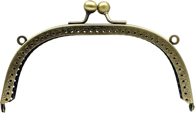 Arch Sew-In Kiss-Lock Purse Frame, 6 1/8" x 2 3/4" (15.5 x 7 cm)