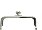 Rectangle Glue-In Kiss-Lock Purse Frame, 4" x 1 5/8" (10 x 4 cm)