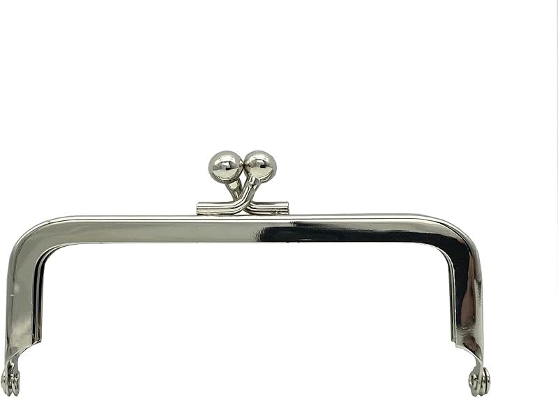 Rectangle Glue-In Kiss-Lock Purse Frame, 4" x 1 5/8" (10 x 4 cm)