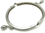Half-Round Olive-Clasp Sew-In Kiss-Lock Purse Frame, 3 3/4" x 2 3/16" (9.5 x 5.5 cm)