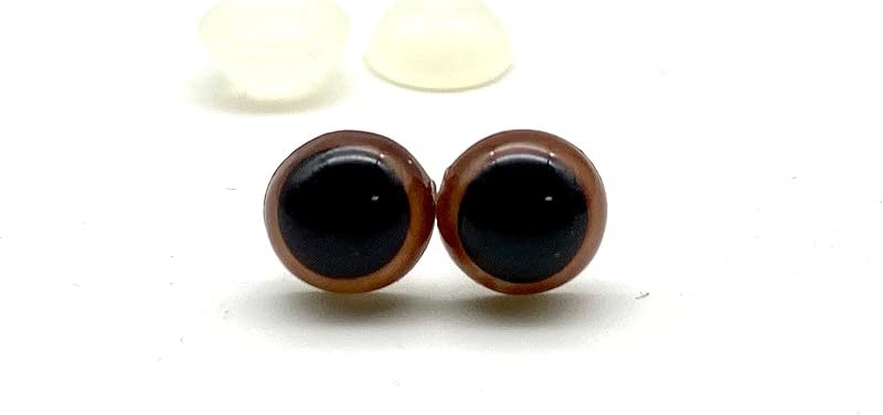 Plastic Safety Eyes with Washers - Round Pupil