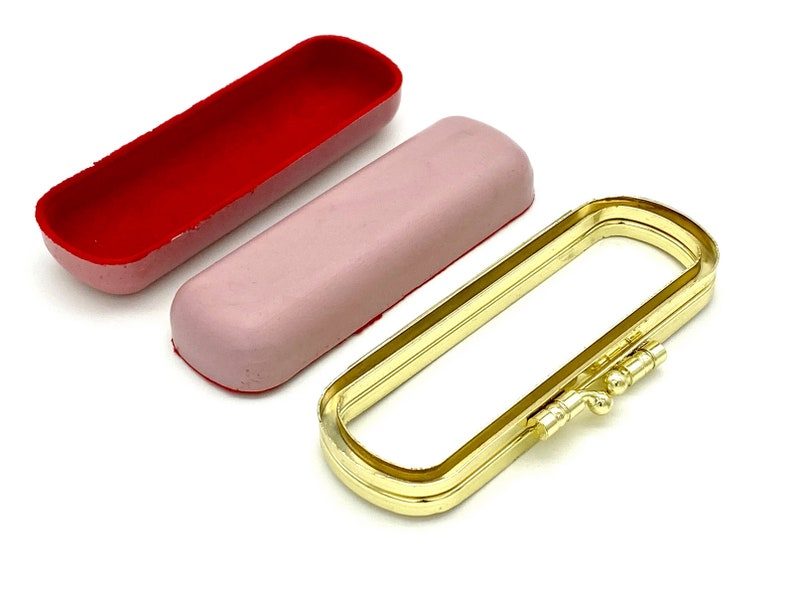 Barrel Kiss-Lock Purse Frame, 4" (10.5 cm)