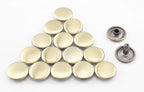 Double Flat Rivet Solid Brass Double Cap, Purse Rivet Studs for Leather Bag Making Clothing Shoes Anti Bronze