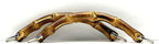 U Shape Bamboo Bag Purse Handles with D Ring for Knitting Bag Purse Handle Making / Natural