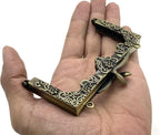 Rectangle Vintage Embossed Screw-In Kiss-Lock Purse Frame