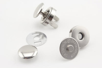 Round Rivet Magnetic Snaps Bag Button Purse Leather Closures for Sewing Purse Bag Clutch Wallet