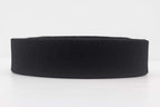 Polyester-Cotton Blend Webbing Ribbon 1" (25 mm) Heavy Weight Strap Replacement 5 Yards Black