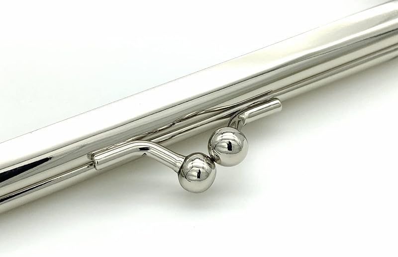 Rectangle Glue-In Kiss-Lock Purse Frame, 5" x 2" (12.5 x 5 cm)