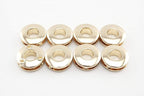 Zinc Alloying Round Screw in Eyelet Grommet O Rings Purse Loop Handle Connectors Easy Installation Inner Diameter