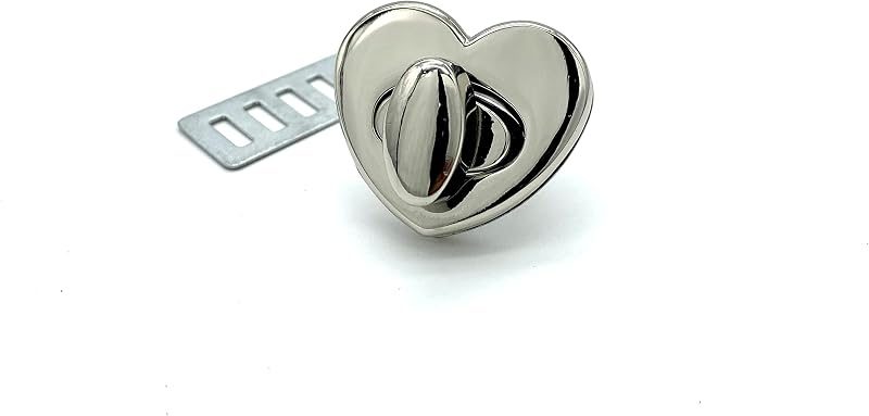 Heart Twist Turn Lock Clasp Purse Closure Lock Zinc alloying for Purse Bag Wallet Clutch Making