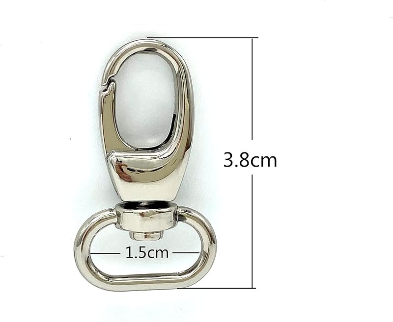 Teardrop Push-Gate Swivel Snap Hook, Oval Eye