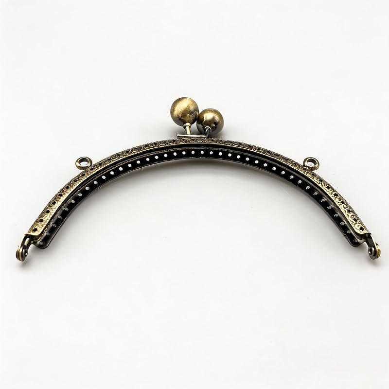 Arch Rhinestone Sew-In Kiss-Lock Purse Frame