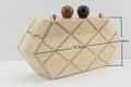 Wood Box Clutch Frame, 8 1/2" (21.5 cm)
