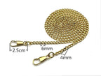 Custom Personalized Bag Purse Cable Chain Strap Handles Replacement Extender - Curb Chain, Alloy/Iron