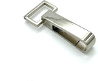Fixed (Non-Swivel) Push-Gate Snap Hook, Square Eye