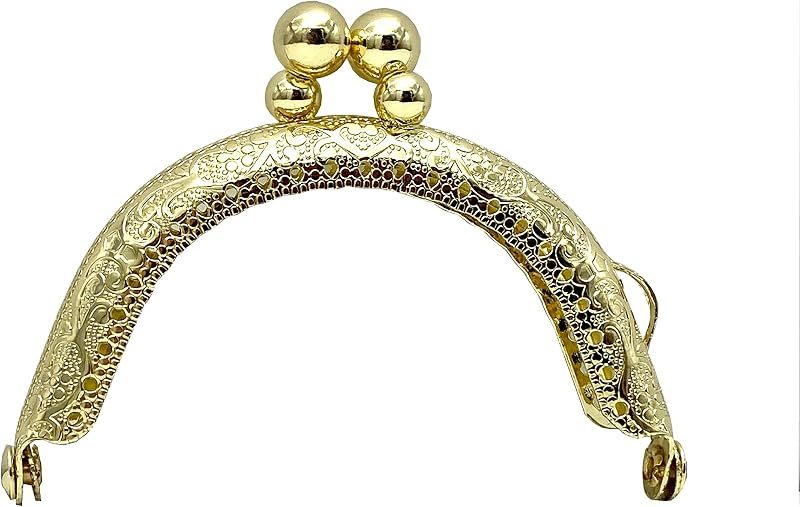 Half-Round Sew-In Kiss-Lock Purse Frame, 2 9/16" x 1 5/8" (6.5 x 4 cm)