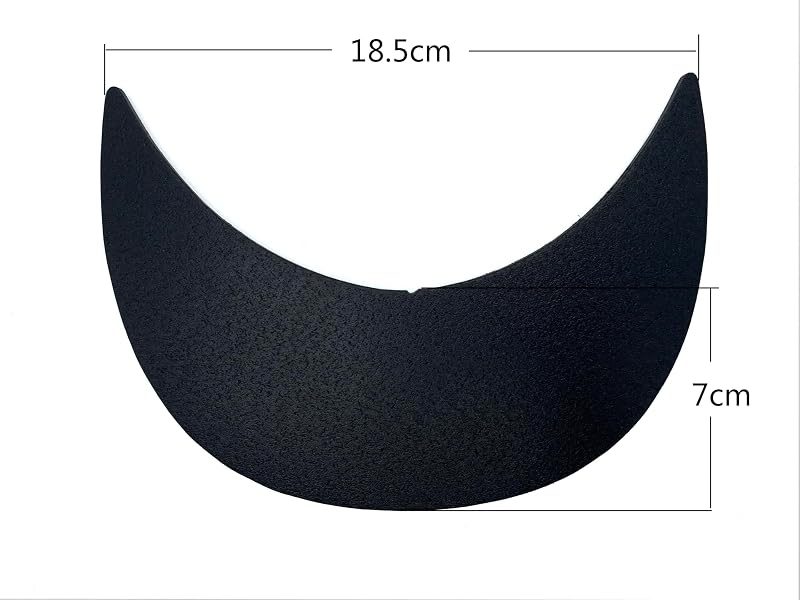 Flat PP Cap Brim Insert, Brim Blank for DIY Hat Making and Repair 10 Pieces