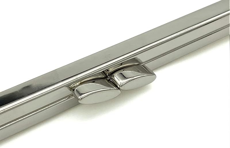 Rectangle Glue-In Kiss-Lock Purse Frame, 7" x 2 3/4" (18 x 7 cm)