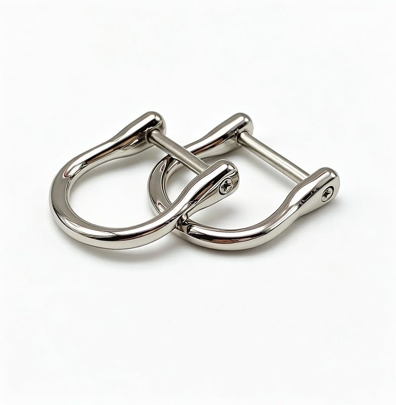 Screw in D Ring Buckle / zinc Alloy vachette Clasp Buckles Dismountable Screw for Buckle Straps Bags Belt Purse Making