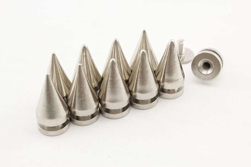 Zinc Alloy Screw in Bullet Rivet Spike Studs Spots for Leather Bag Making Clothing Shoes