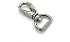 Push-Gate Swivel Snap Hook, Round Eye (3/4", 4.4cm)