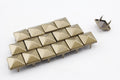 Solid brass 9mm pyramid head studs spots punk prongs studs Anti brass