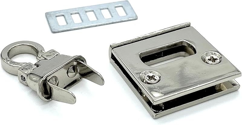 Rectangle Twist Turn Lock Clasp Purse Closure Lock Zinc alloying for Purse Bag Wallet Clutch Making